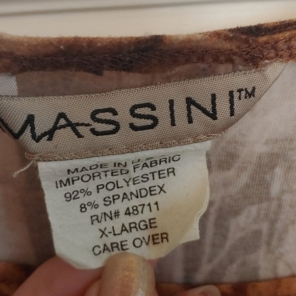 Massini Long Sleeve Museum Print Shirt Size XL - Picture 2 of 5